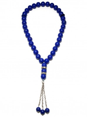 Чётки мусульманские из лазурита (синтетического)