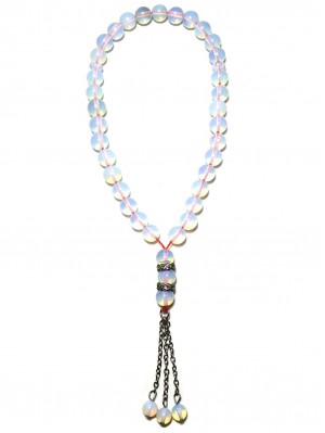 Чётки мусульманские из лунного камня (синтетического)