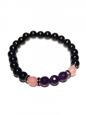 Браслет из аметиста и агата