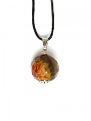 Подвеска с раухтопазом и турмалином (синтетическим)