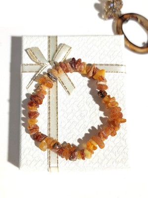 Браслет из лечебного необработанного янтаря