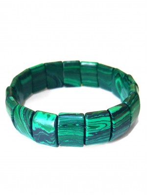 Браслет из малахита (синтетического)