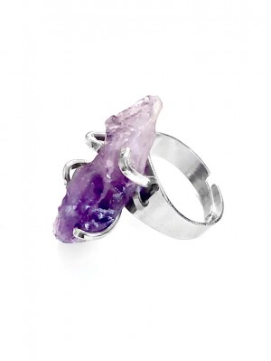 Кольцо с аметистом
