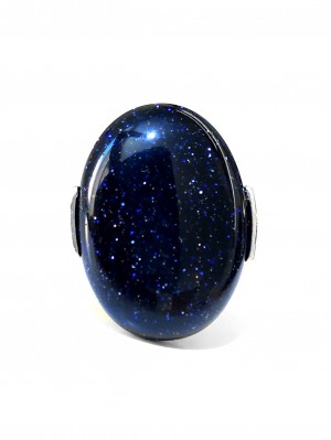 Кольцо с синтетическим авантюрином Каирская ночь