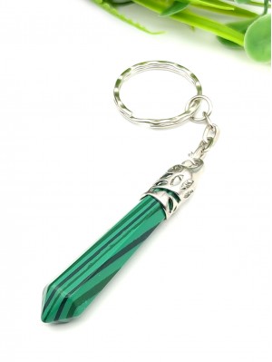 Брелок маятник из малахита (синтетического)