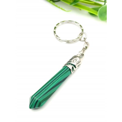 Брелок маятник из малахита (синтетического)