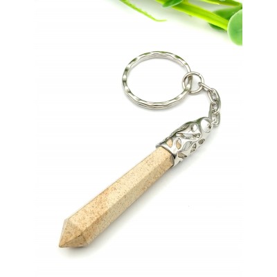 Брелок маятник из пейзажной яшмы