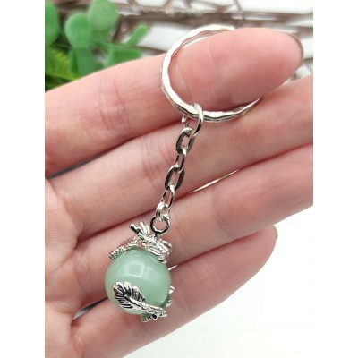 Брелок Дракон с зеленым авантюрином