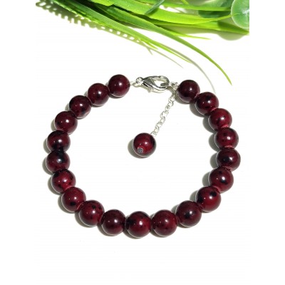 Браслет из бордового агата
