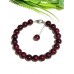 Браслет из бордового агата
