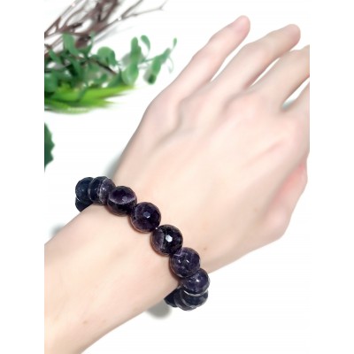 Браслет из аметиста с огранкой