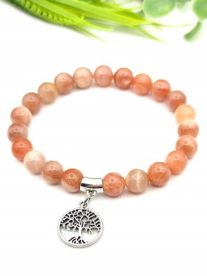 Браслет из солнечного камня (гелиолита)