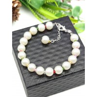 Браслет из белого перламутра (синтетического)