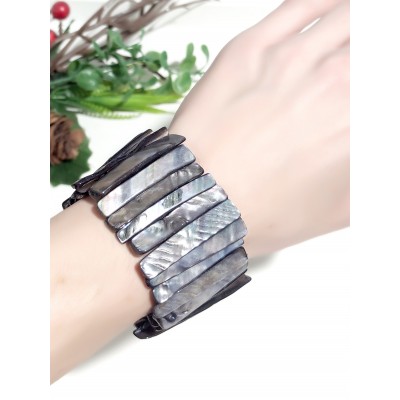 Браслет из серого перламутра