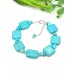 Браслет из говлита (стилизация под бирюзу)