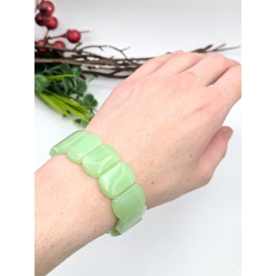 Браслет из хризопраза (синтетического)