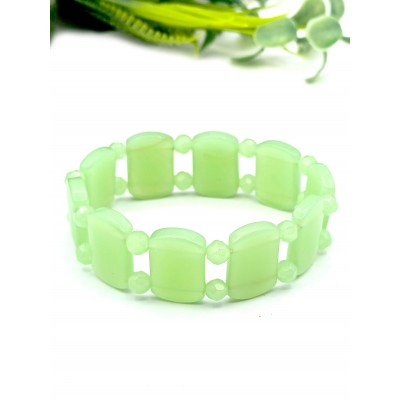Браслет из хризопраза (синтетического)
