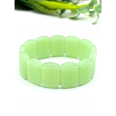 Браслет из хризопраза (синтетического)