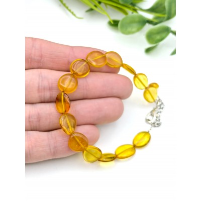 Браслет из коньячного янтаря