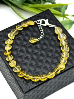 Браслет из лимонного янтаря