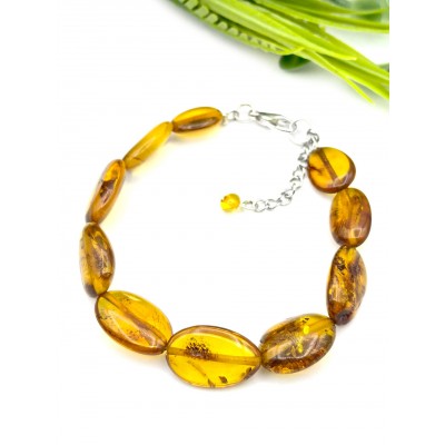 Браслет из коньячного янтаря