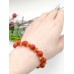 Браслет из красных и оранжевых кораллов
