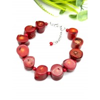 Браслет из красных кораллов Браслет из красных кораллов