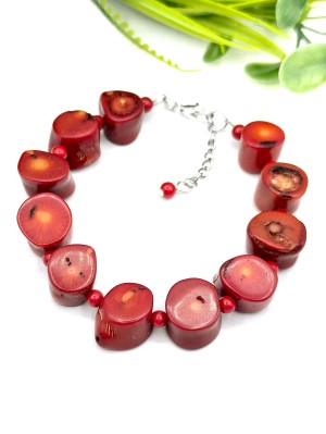 Браслет из красных кораллов