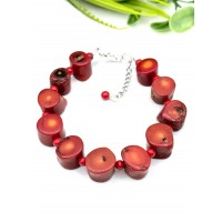 Браслет из красных кораллов Браслет из красных кораллов