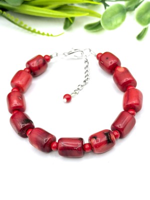 Браслет из красных кораллов