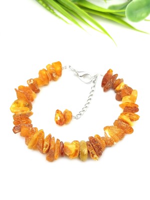 Браслет из лечебного необработанного янтаря