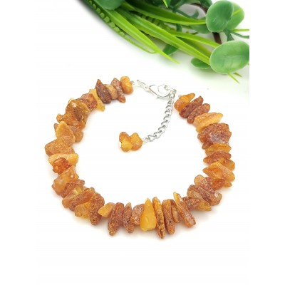 Браслет из лечебного необработанного янтаря