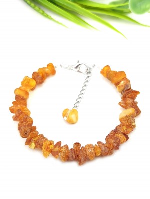 Браслет из лечебного необработанного янтаря