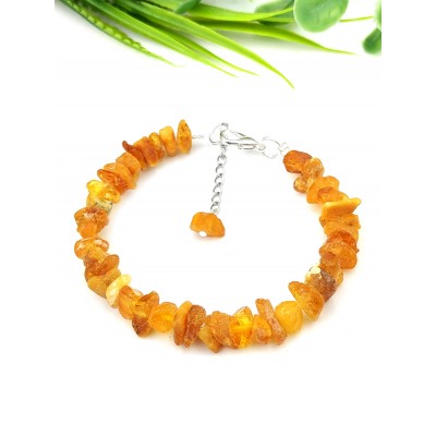 Браслет из лечебного необработанного янтаря