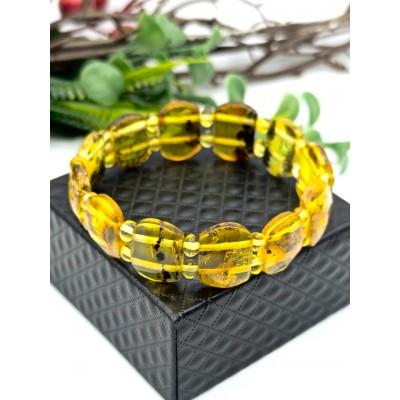Браслет из лимонного янтаря