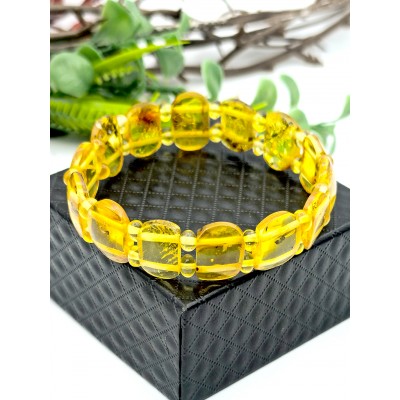 Браслет из лимонного янтаря