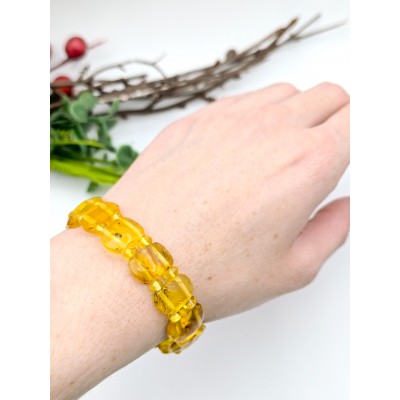 Браслет из лимонного янтаря