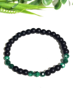 Браслет из малахита и матового агата