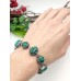 Браслет с малахитом (синтетическим)
