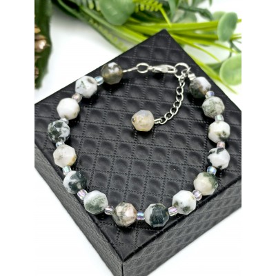 Браслет из мохового агата