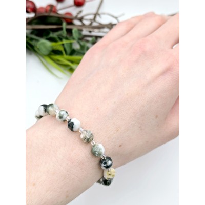 Браслет из мохового агата