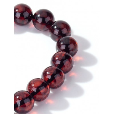 Браслет из вишневого (красного) янтаря