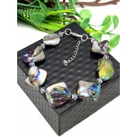 Браслет из серого перламутра