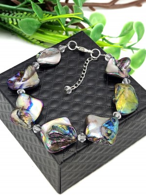 Браслет из серого перламутра