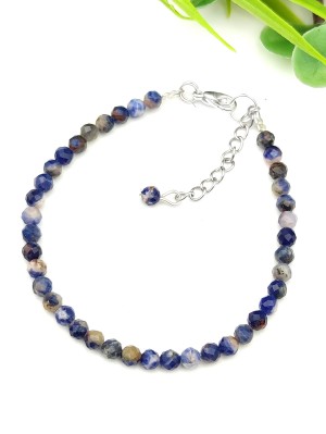 Браслет из содалита с огранкой