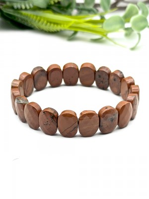 Браслет из красной яшмы