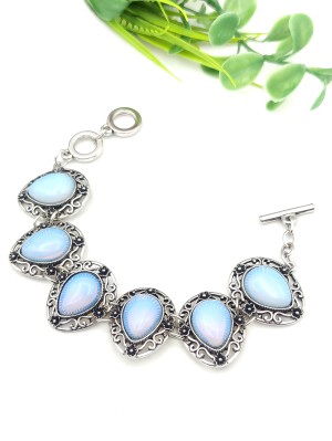 Браслет с лунным камнем (синтетическим)