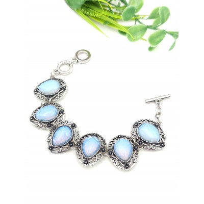 Браслет с лунным камнем (синтетическим)