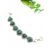 Браслет с малахитом (синтетическим)