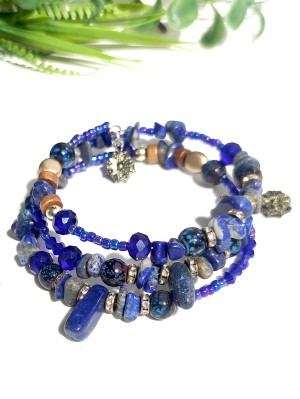 Браслет с лазуритом и содалитом